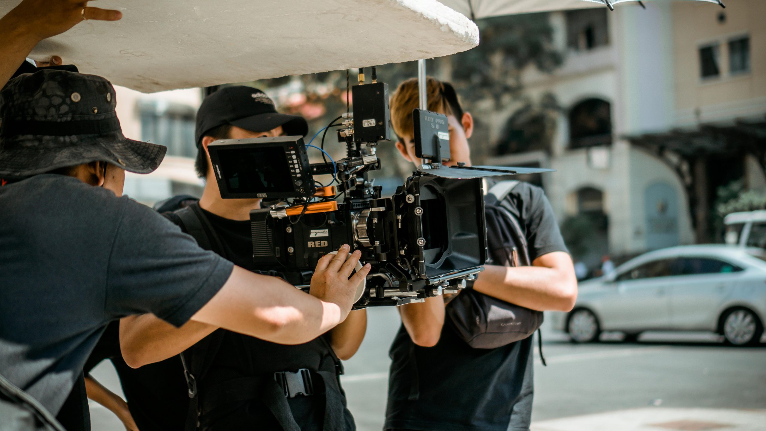 man holding camera